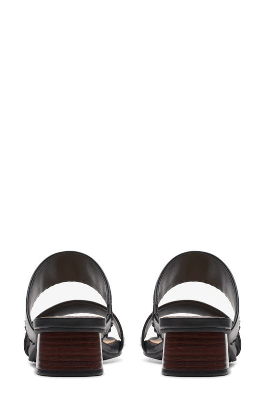 Shop Clarks (r) Serina 35 Slide Sandal In Black Leather