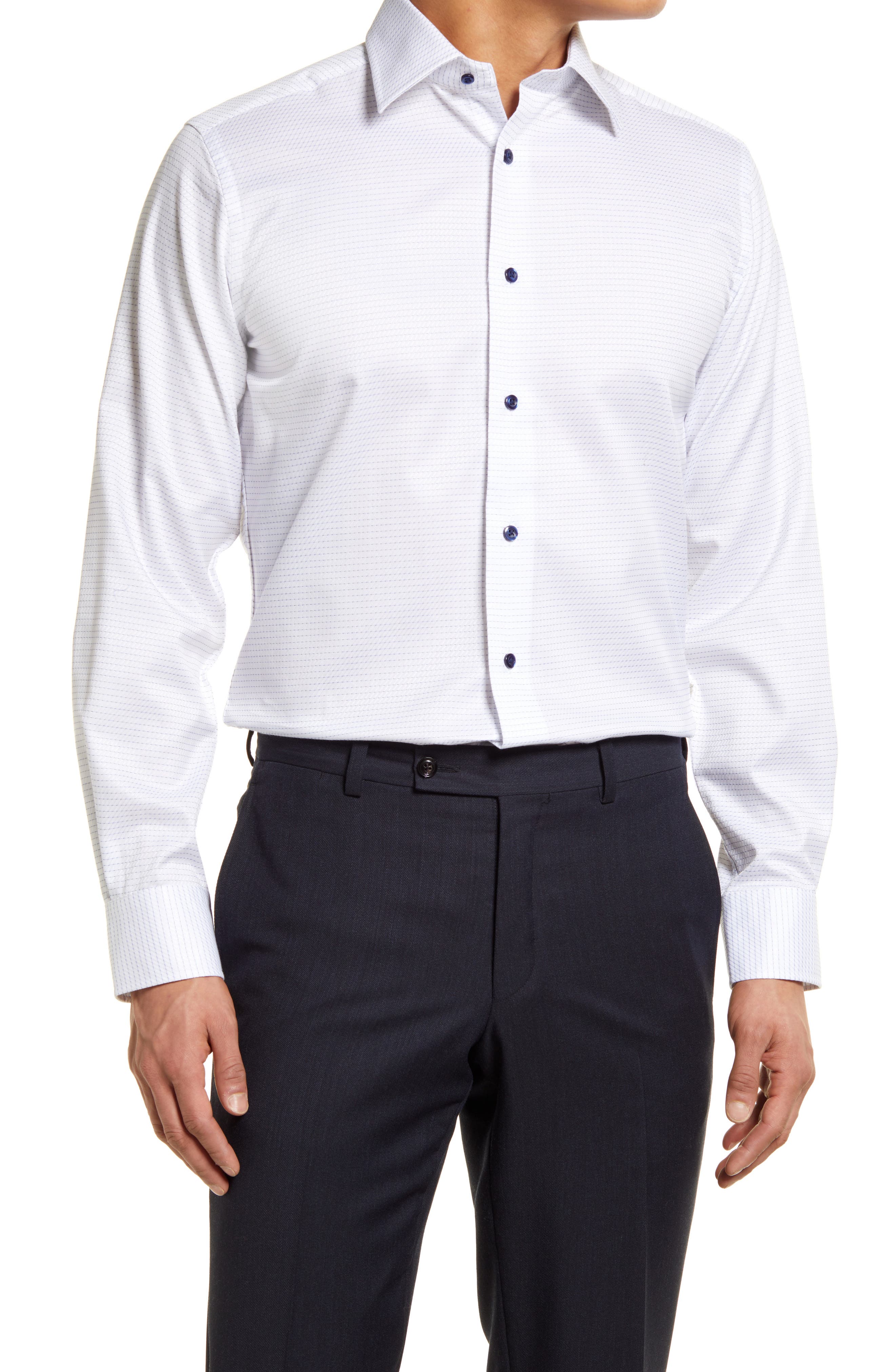 black and white dress shirt