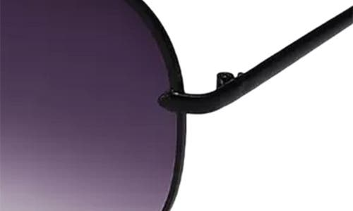 Fifth & Ninth Walker 61mm Polarized Aviator Sunglasses In Black/purple