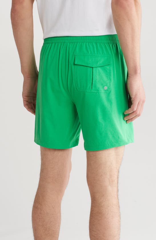 Shop Z By Zella Hybrid Club 7-inch Shorts In Green Bright