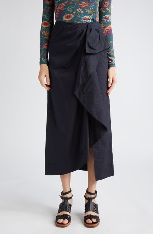 Ulla Johnson Soraya Ruffle Detail Cotton Skirt in Syrah at Nordstrom, Size 2