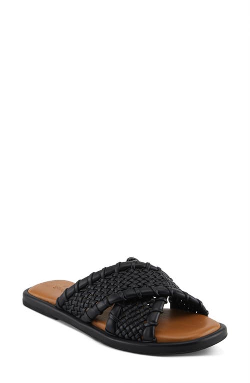 Spring Step Montauk Slide Sandal In Black