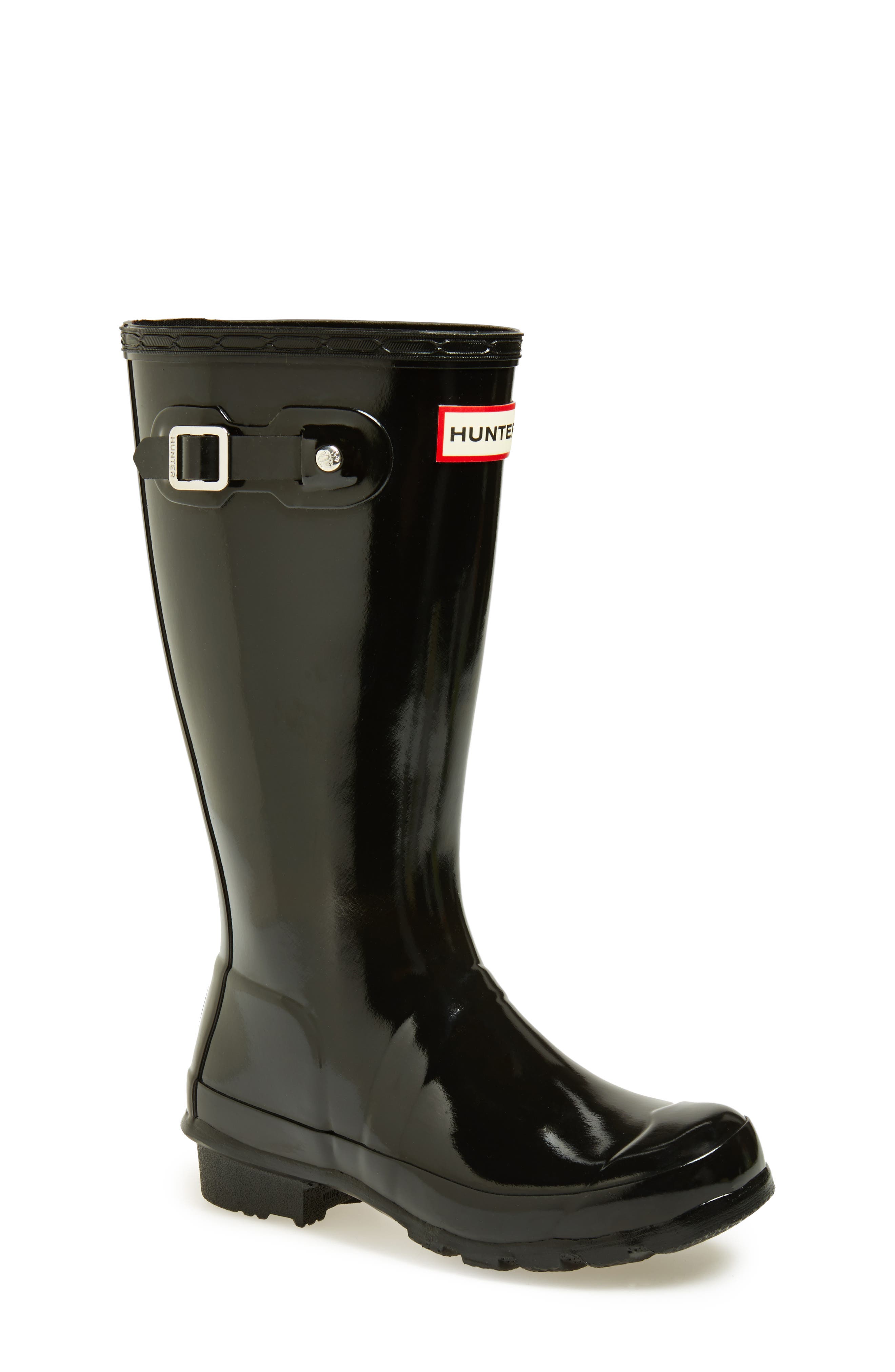 hunter black rainboots