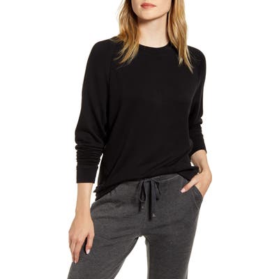 Lou & Grey Signaturesoft Plush Sweatshirt, Black