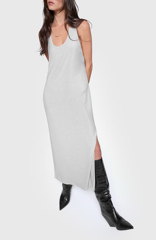 Rebecca Minkoff Veda U-Neck Maxi Dress in Silver 