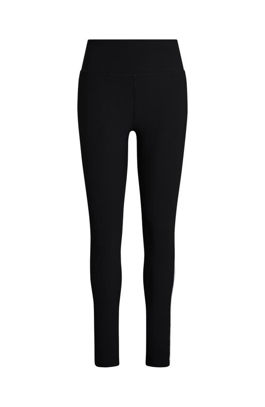 Shop Electric Yoga Color Block Rib Legging In Black/white