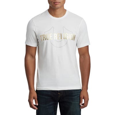 True Religion Brand Jeans True Gel Print T-Shirt, White
