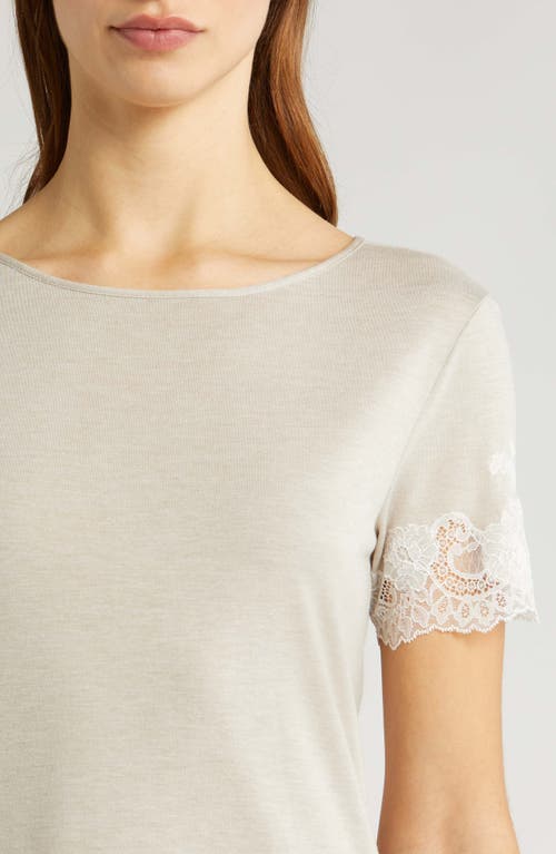 Natori Luxe Shangri-la Pajamas In Cashmere W/ivory
