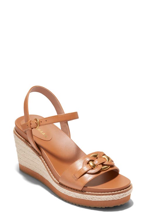 Cole Haan Cloudfeel Espadrille Wedge Sandal Pecan Leather at Nordstrom,