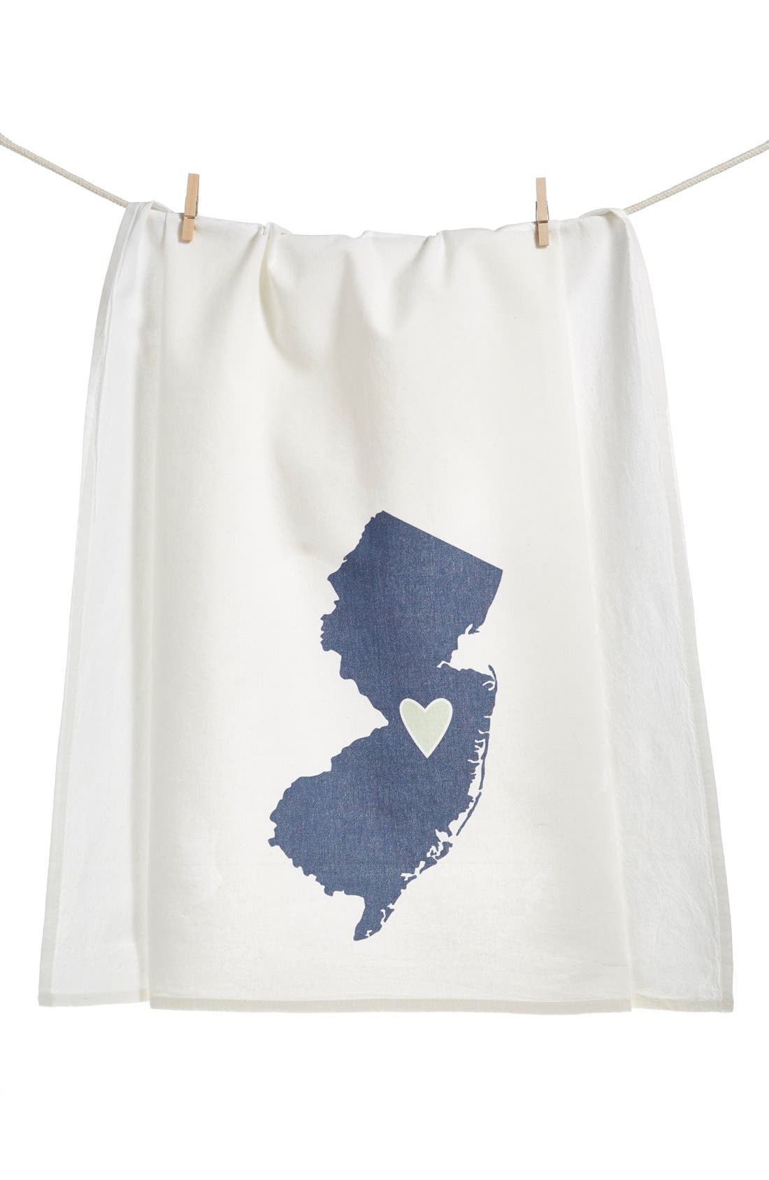 Coast and Cotton 'Hometown Heart New Jersey' Dish Towel Nordstrom