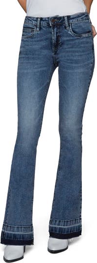 Tolkning Fortrolig websted HINT OF BLU Mid Rise Released Hem Flare Jeans | Nordstrom