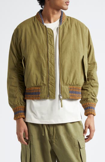 Story mfg. Seed Reversible Organic Cotton Bomber Jacket | Nordstrom