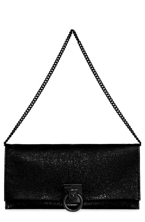 Rebecca Minkoff All Night Long Leather Clutch in Black at Nordstrom