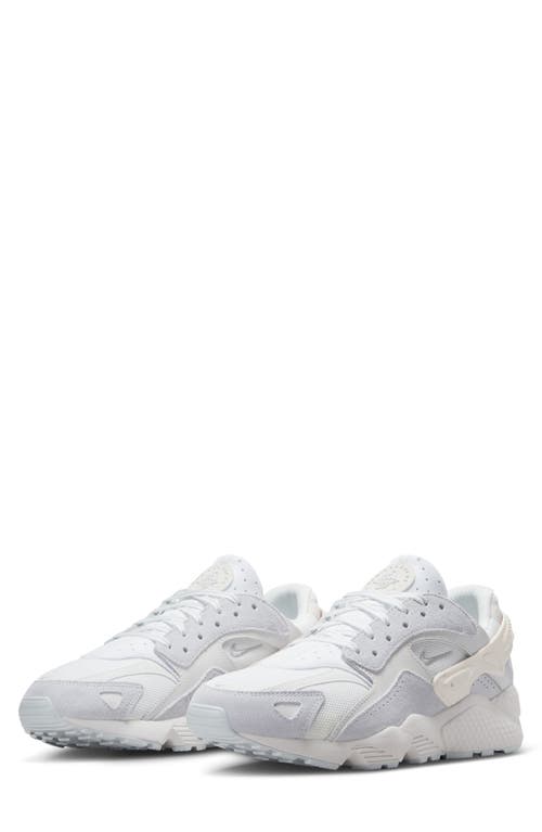 Nike Air Huarache Sneaker In Summit White/silver