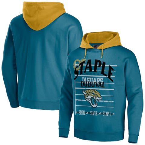 New Era NFL Mens Safety Performance Pullover Hooded Sweatshirt, Pro  Football Fleece Hoodie , Jacksonville Jaguars, Large