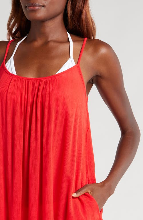 Shop Elan Cover-up Slipdress In Red