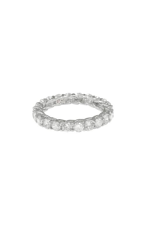 Suzy Levian Cubic Zirconia Band Ring In White