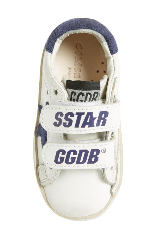 Golden Goose Old School Low Top Sneaker In White/blue Depths