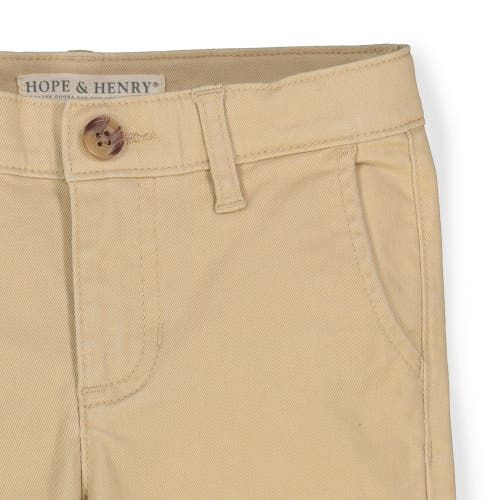 Shop Hope & Henry Baby Boys' Organic Skinny Stretch Chino, Infant In Skinny Stretch Khaki