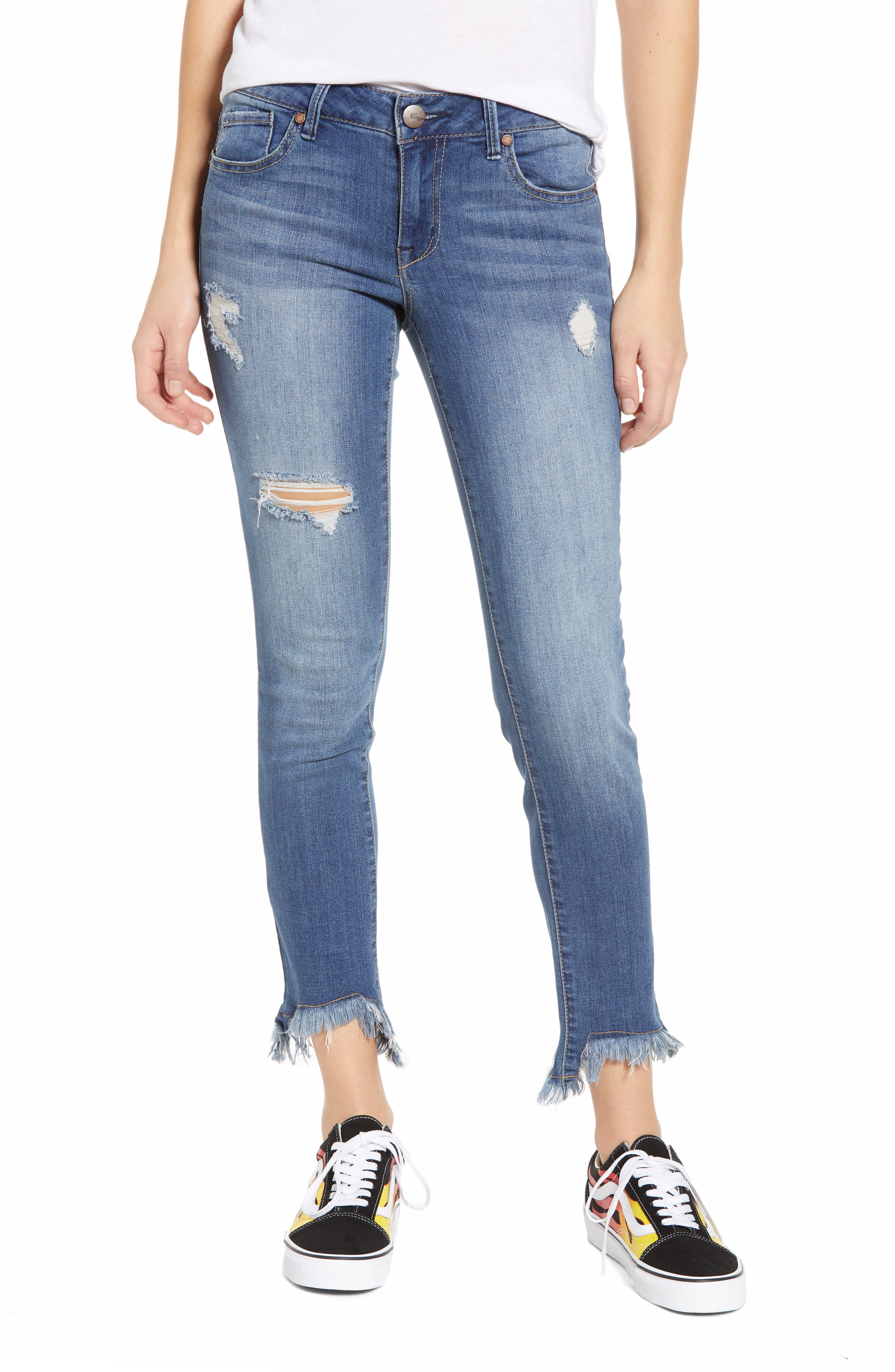 shark bite skinny jeans