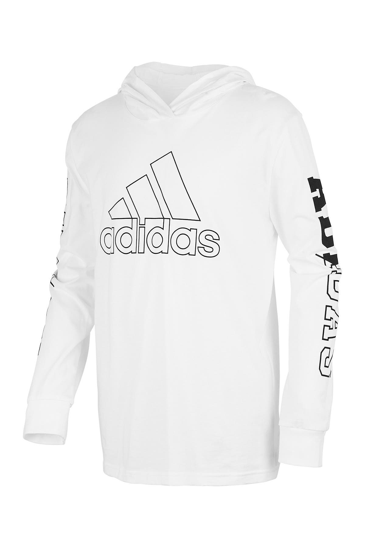 adidas graphic long sleeve hoodie