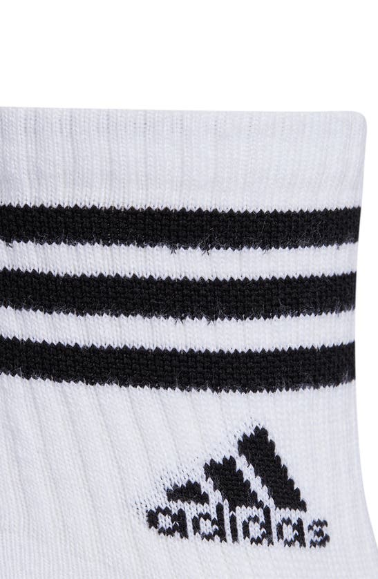 Shop Adidas Originals Climacool 3-pack High Quarter Length Socks In White/ Grey/ Black