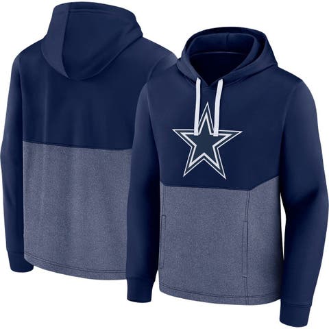 Men's Fanatics Branded Dak Prescott Navy Dallas Cowboys Player Icon Name & Number Pullover Hoodie