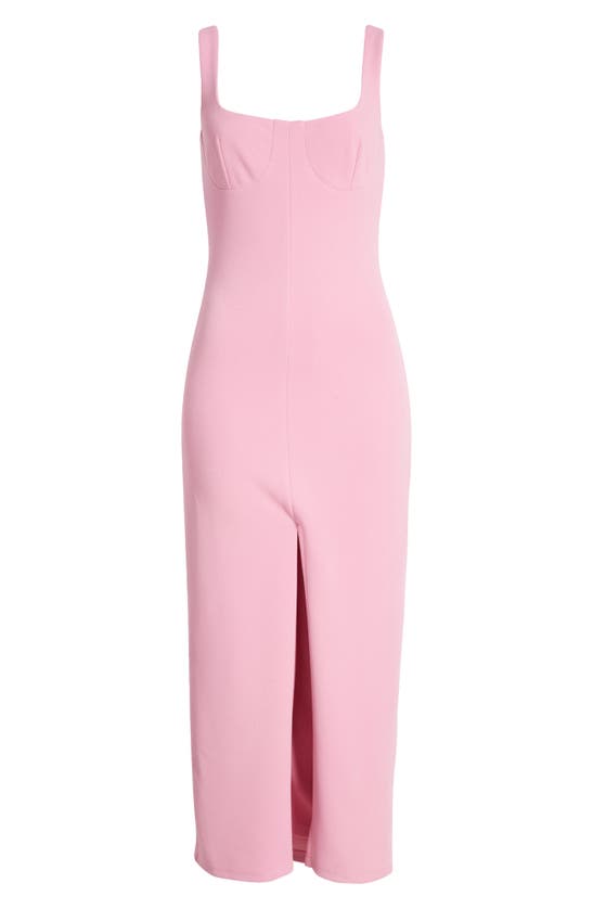 Shop Wayf The Bravado Slit Front Maxi Dress In Pink