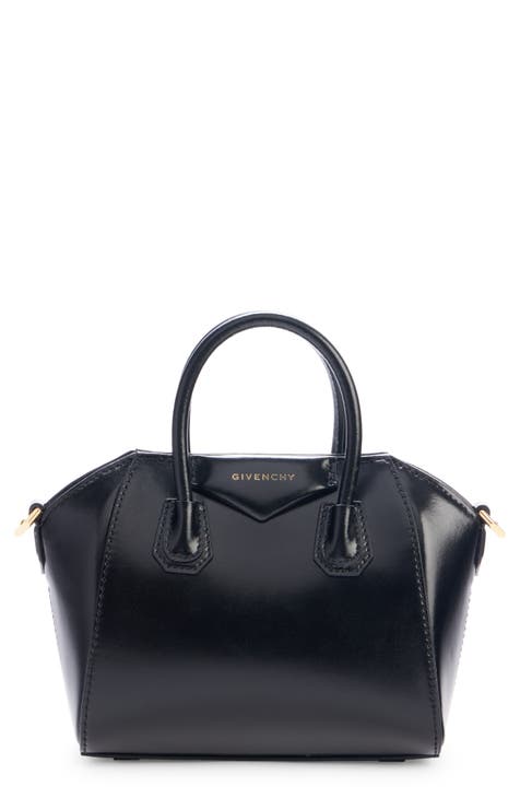 Givenchy Antigona Sport Mini Leather Top Handle Bag - Stone Grey