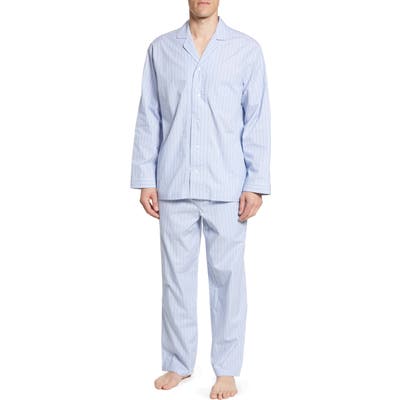 Nordstrom Shop Poplin Pajama Set, Blue