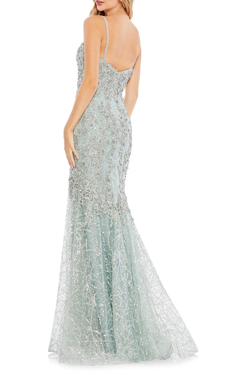 Mac Duggal Embellished Mesh Mermaid Gown | Nordstrom