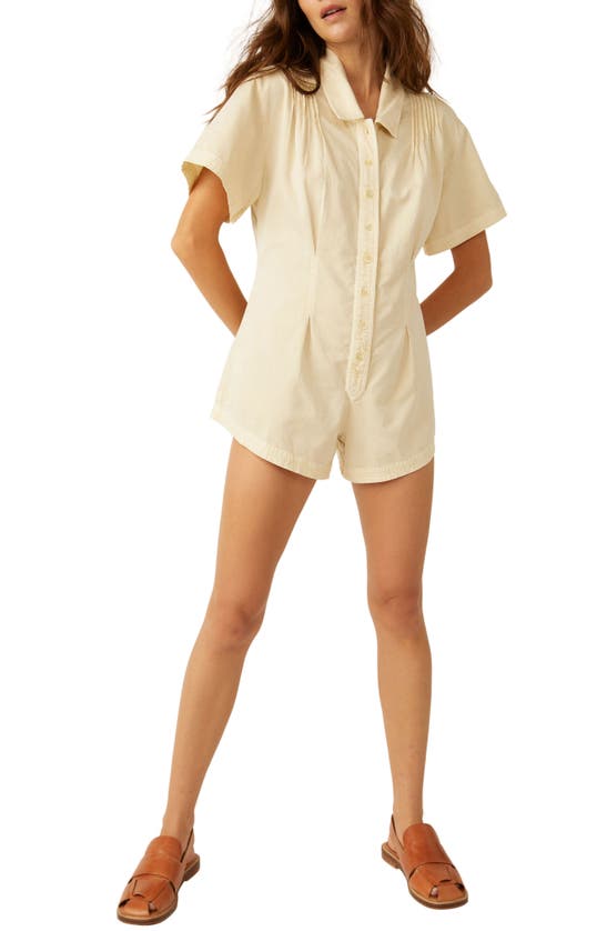 Shop Free People Keep It Crisp Romper In Tofu