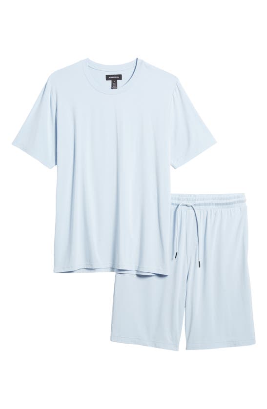 Shop Nordstrom Cooling Short Pajamas In Blue Skyway