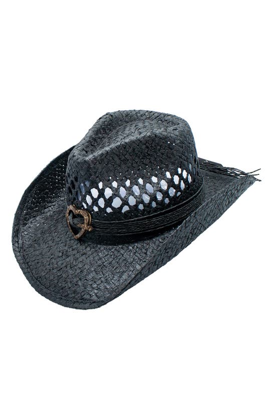 Shop Peter Grimm Cupid Cowboy Hat In Black