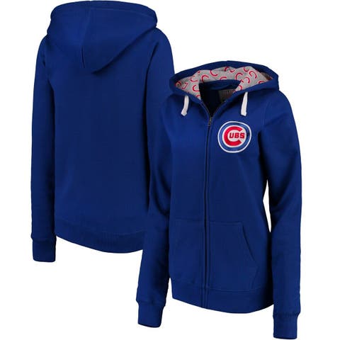 Outerstuff Chicago Cubs Youth Girls America's Team Hooded Sweatshirt Large = 12/14