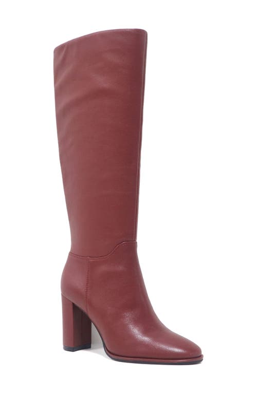 Lowell Knee High Boot in Rio Red Leather
