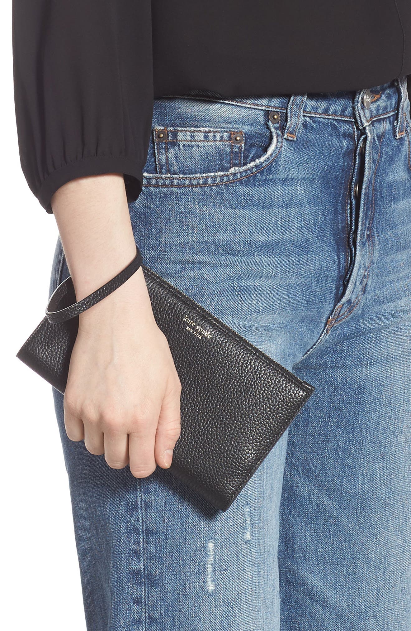 kate spade new york shirley large leather wristlet Nordstrom Rack