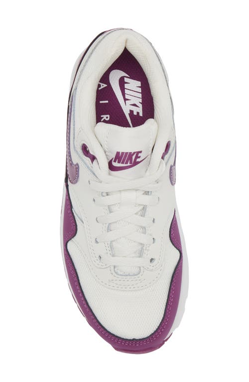 Shop Nike Kids' Air Max 1 Sneaker In Summit White/viotech/white