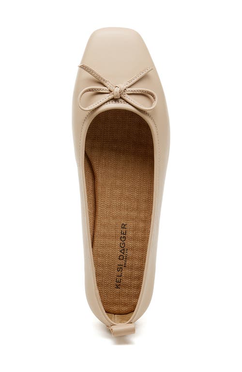Kelsi Dagger Brooklyn Frankie Square Toe Ballet Flat In Chai