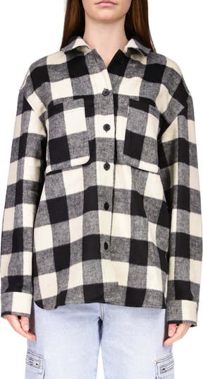 The Post Luca Checkered Shacket
