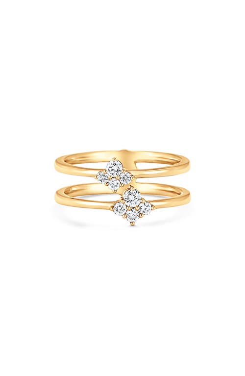 Sara Weinstock Women's Dujour Four-cluster Two-row Ring In Yellow Gold
