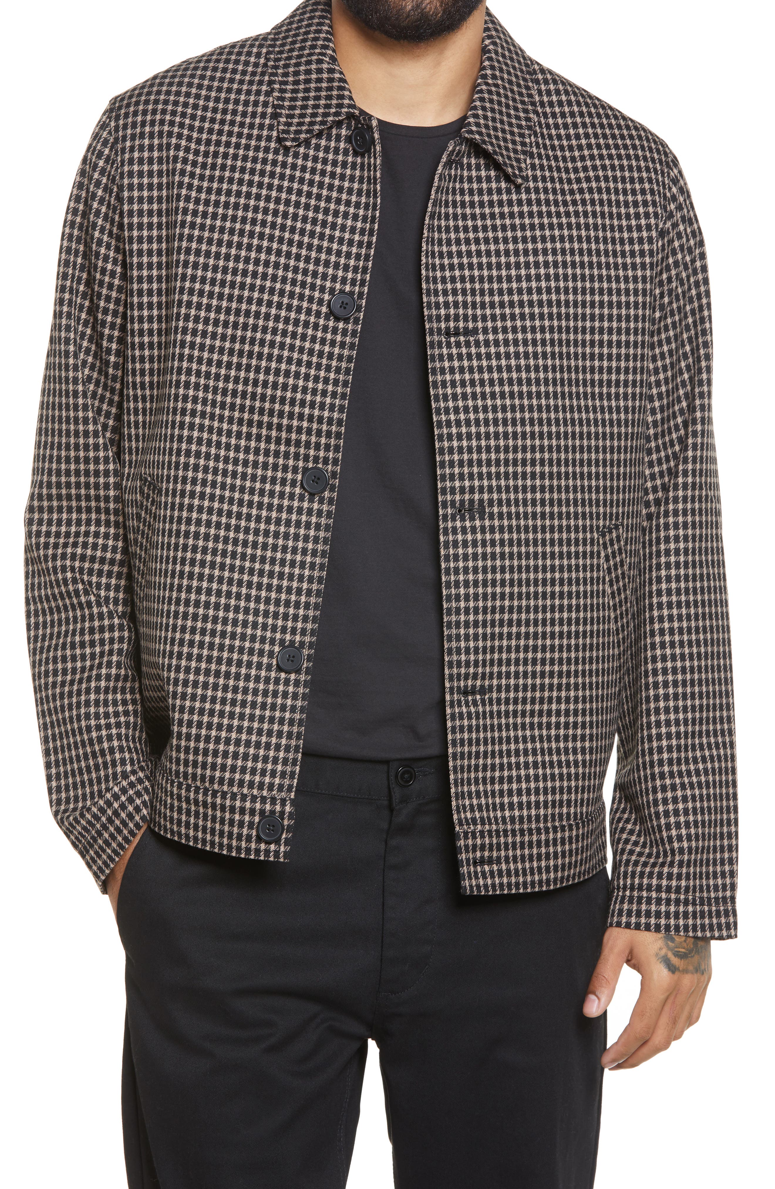 topman check coat