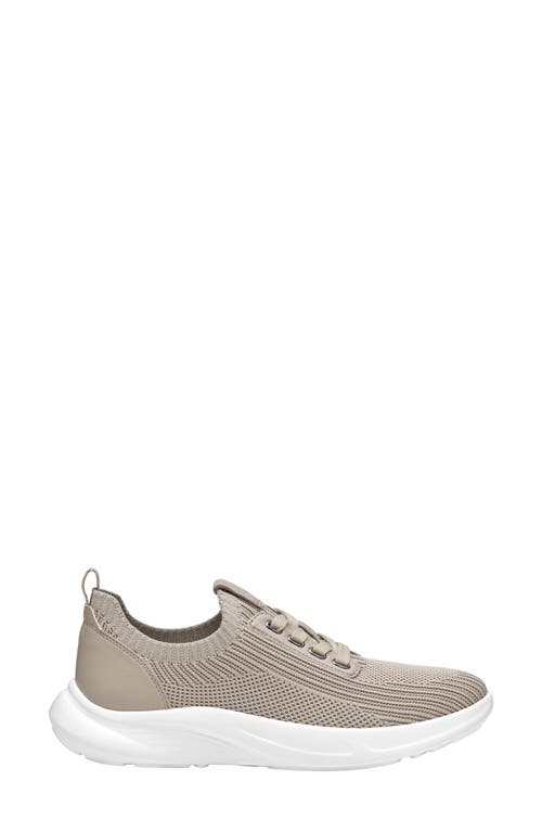 Johnston & Murphy Escape Knit Sneaker In Taupe Knit