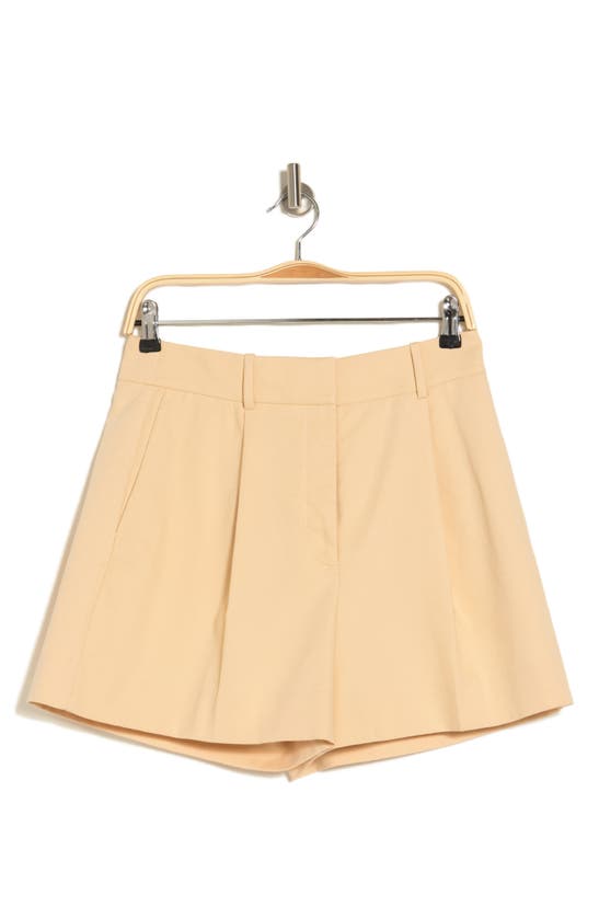Shop Rebecca Taylor Tailored High Waist Suiting Shorts In Straw