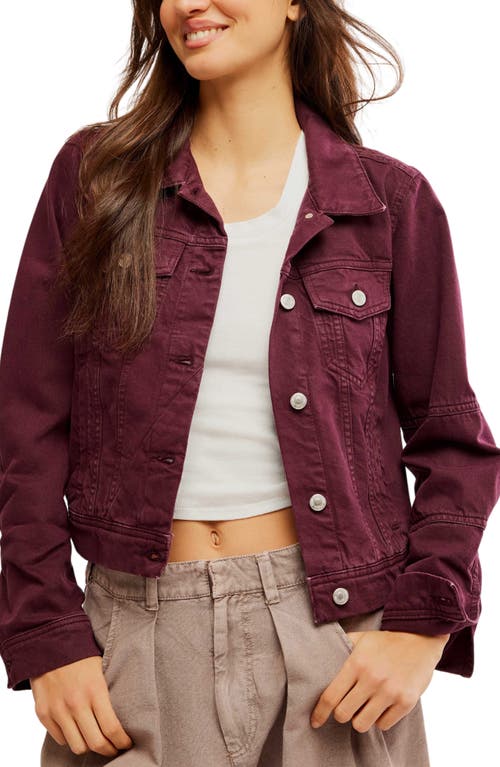 Free People We The Free Rumors Denim Jacket In Wild Ginger