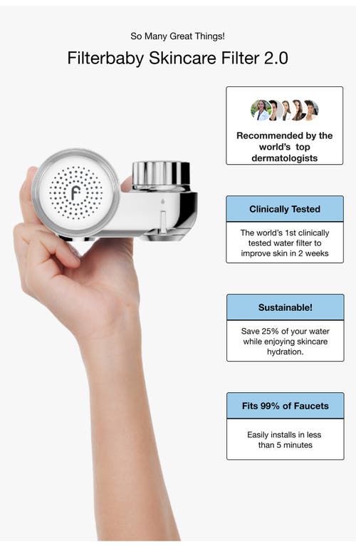 Filterbaby Skincare Water Filter In Shiny Chrome