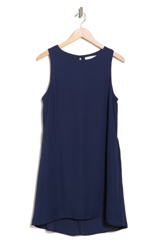 Nordstrom Rack Sleeveless A-line High-low Dress In Navy Night