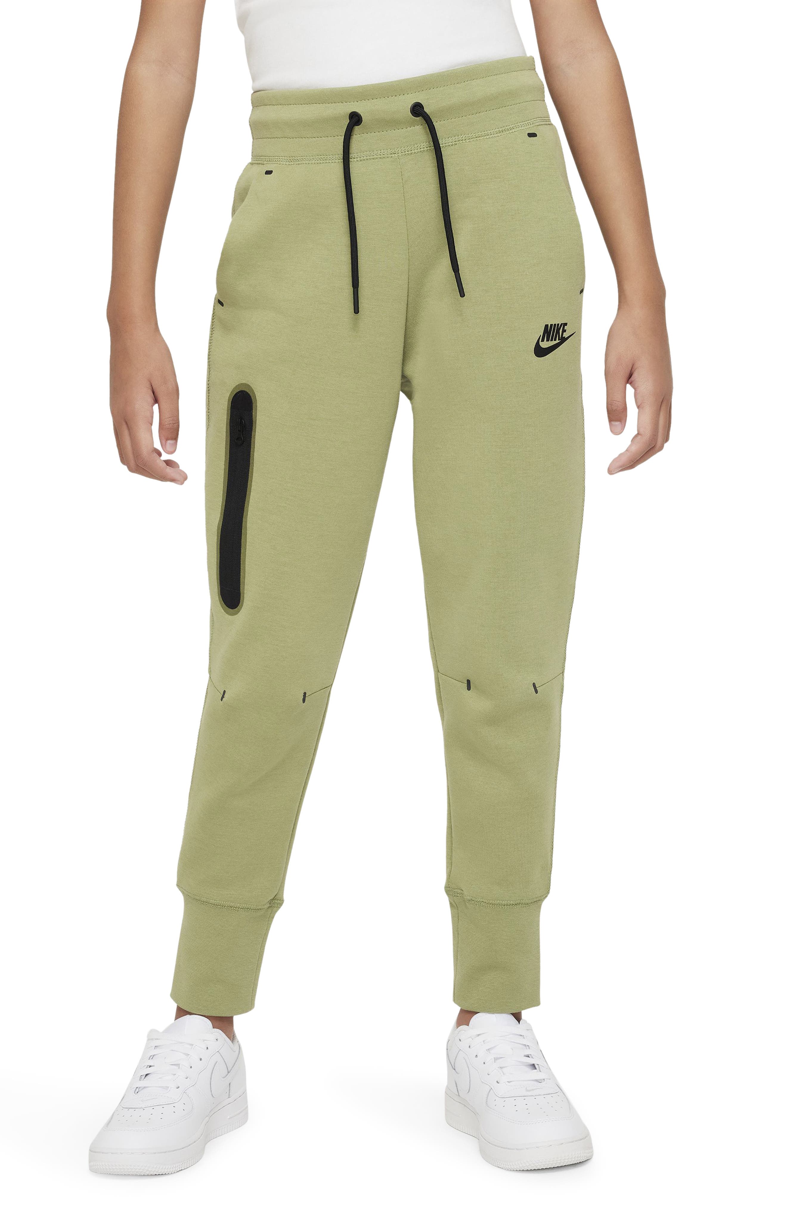 Nike Kids' Sportswear Woven Cargo Pants in Neutral Olive/White at Nordstrom