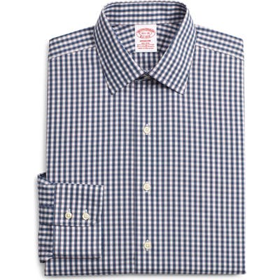 Brooks Brothers Madison Classic Fit Stretch Plaid Dress Shirt
