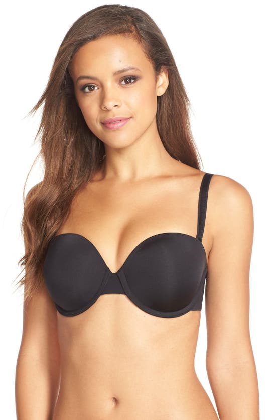 Shop Panache Porcelain Elan Underwire Smooth & Seamless Strapless Bra In Black